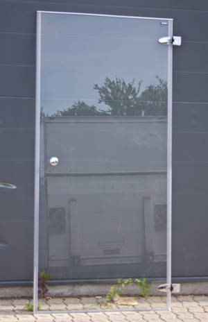 Glasdør til brusebad fra udstilling