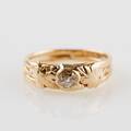 Ring 18 k guld briljant