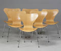 Arne Jacobsen 1902-1971. Seks stole, model 3107 6
