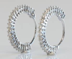 Par brillantøreringe ca. 0,50 ct. 2