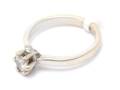 Ring vitgul 18K