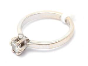 Ring vitgul 18K