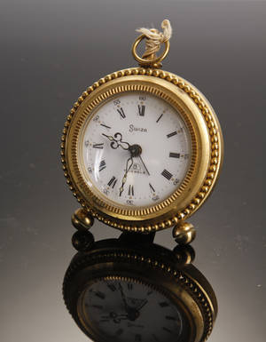 Rejsevækkeur, messing