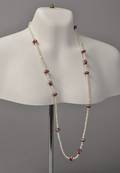Charlotte Borgen collier med ferskvands kulturperler og glasbeads