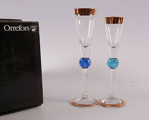 SNAPSGLAS, 8 st, Tristan Isolde, Erika Lagerbielke, Orrefors.