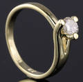 Solitaire ring ca. 0.48 ct.