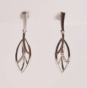 Kranz  Ziegler, par ørepynt med brillanter