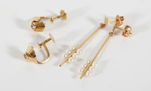 Örhängen 2 par, 18k