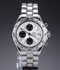 Breitling Colt Chronograph. Herreur i stål med hvid skive, 1990erne Denne vare er sat til omsalg under nyt varenummer 4734544