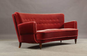 Dansk møbelproducent. Banansofa, 1940erne 