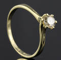 Solitaire ring ca. 0.43 ct.