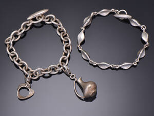 Georg Jensen, to armbånd af sølv 2
