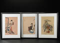 Tre japanske træsnit, 18001900-tallet 3