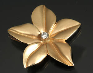 Bræmer Jensen. Blomster vedhæng, 14 kt. guld