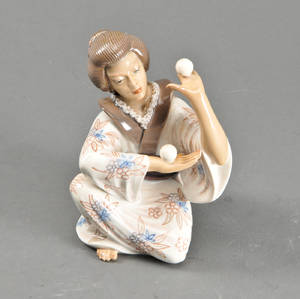 Dahl Jensen, Japansk jonglørpige porcelænsfigur nr. 1326
