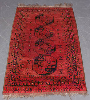 Ældre afghansk tæppe, 185 x 116 cm
