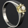 Solitaire ring ca. 0.44 ct.