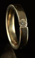 Solitaire diamant ring ca 0.30 ct