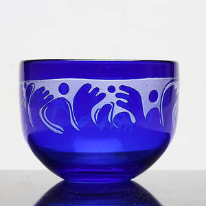 SKÅL, glas, unik 1184, Bertil Vallien, Boda-Åfors.