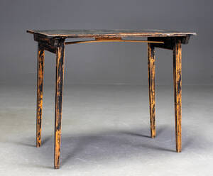 Sammeklappeligt bord, sort antikbemalet, 1900-tallet