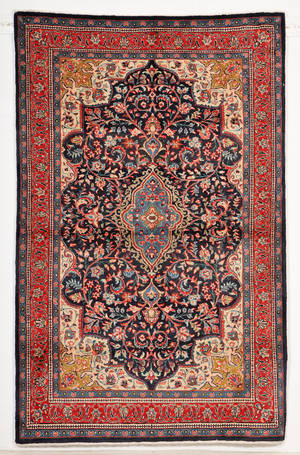 Persisk Sarough tæppe, 211x135 cm.