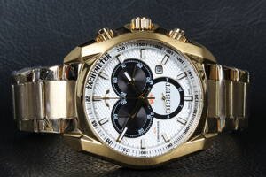 Bisset Of Switzerland, model Gold. Swiss made Herre Chronograph. Denne vare er sat til omsalg under nyt varenummer 4624463