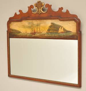 Spejl med marinemotiver