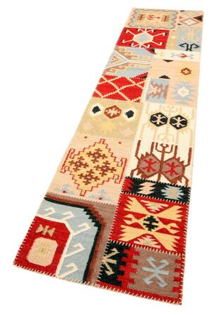 Indisk Kelim tæppe, 300 x 80 cm. 