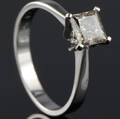 Solitaire ring ca. 0.74 ct.