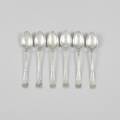 Teskedar, 6 st. silver