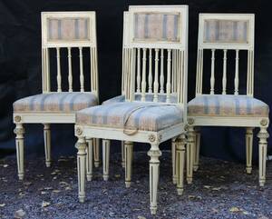 Stolar 4st, Gustaviansk-stil, tidigt 1900-tal