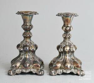 Ljusstakar, barockstil, silver