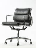 Charles Eames. Soft Pad kontorstol, læder 