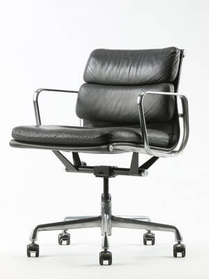 Charles Eames. Soft Pad kontorstol, læder 
