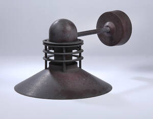 Alfred Homann  Ole V. Kjær. Udendørs væglampe