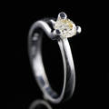 Solitaire ring ca. 0.47 ct.