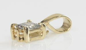 Diamantvedhæng, ca. 0.22 ct.