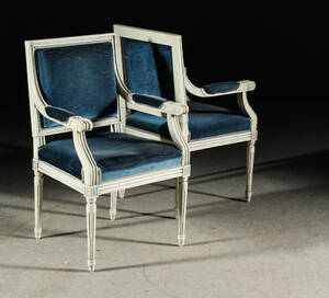 Karmstolar, sengustaviansk stil, 1900-tal 2