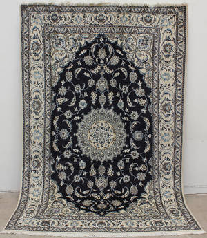 Matta, Nain med silkesinslag, Persien, 295x196