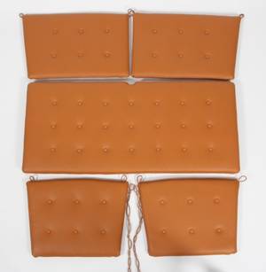 Hyndesæt til Børge Mogensens tremmesofa, model 1789, cognacfarvet læder.