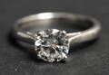Solitairering med brillant på ca. 1.25 ct