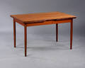 Dansk møbelproducent. Spisebord med hollandsk udtræk, teak, 1960erne 