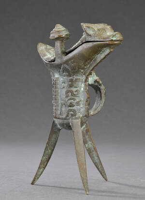Kinesisk Jia af bronze, 1900-tallet