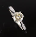 Solitaire ring, ca. 1.24 ct.