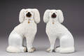 Par engelske Staffordshire hunde 19. årh. 2