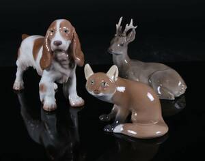 BG samt Royal Copenhagen porcelæns dyr 3