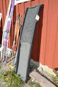 Bilramp för hund, plast, L 160 cm ihopfälld  80 cm