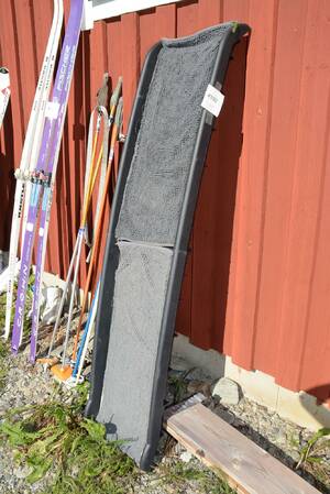 Bilramp för hund, plast, L 160 cm ihopfälld  80 cm