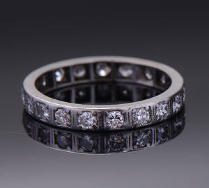 Brillant alliancering, ca 0.76 ct  Denne vare er sat til omsalg under nyt varenummer 4957112