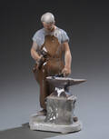 Bing  Grøndahl. Figur Smeden af porcelæn